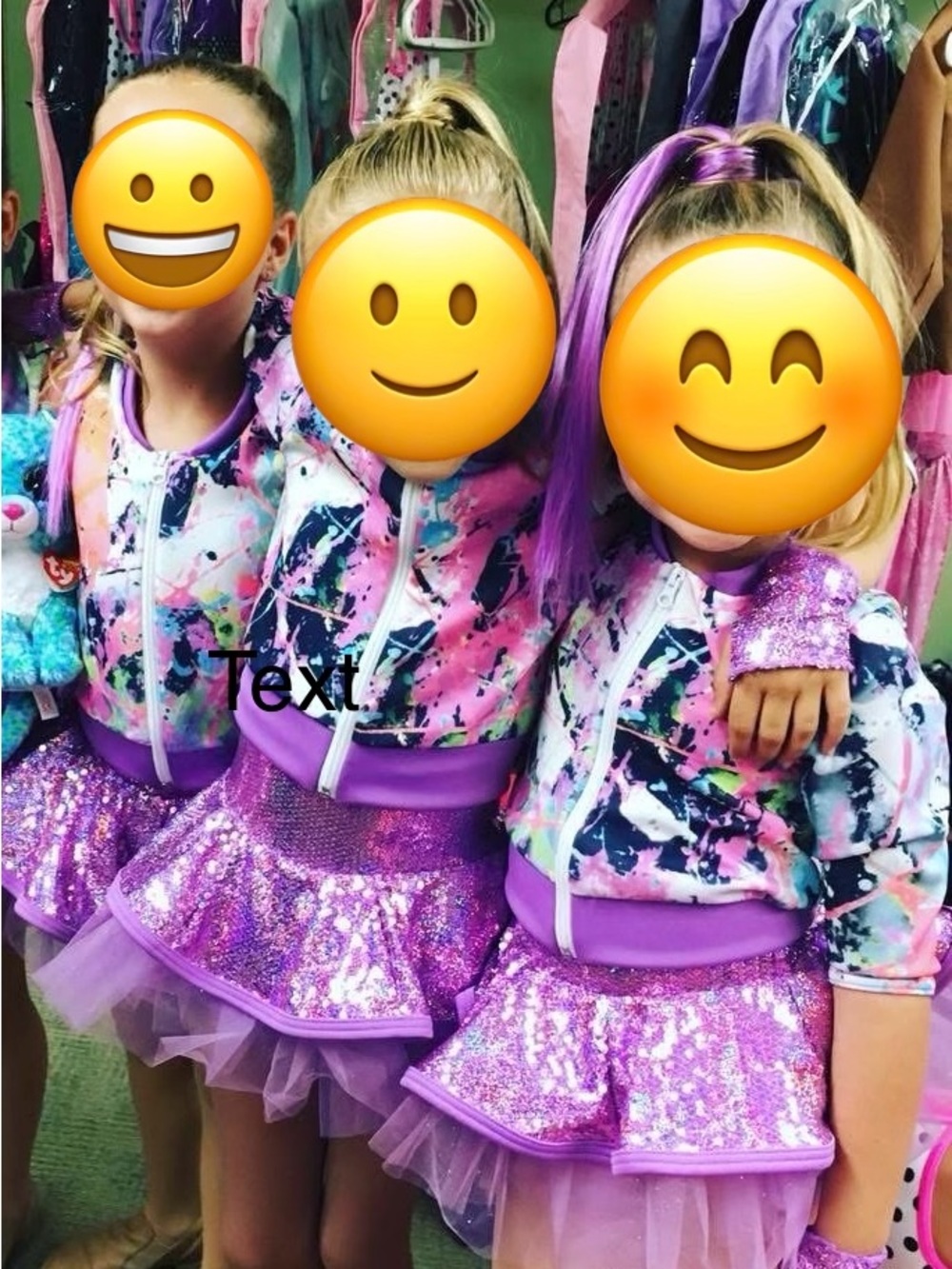 Weissman SC Purple Sequin Tutu Dress with Graffitied Jacket. Gloves included